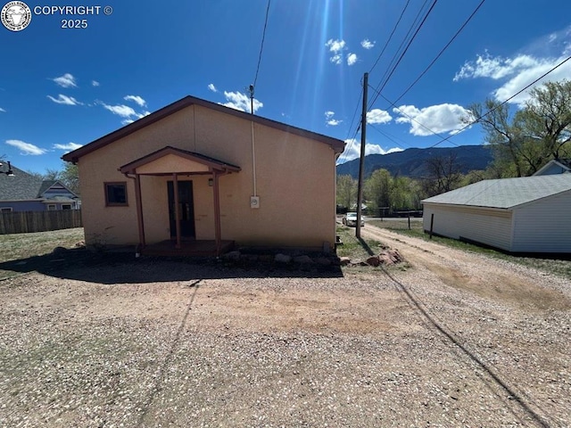 2324 W Willamette Ave, Colorado Springs, CO 80904 - exterior space with fence and a mountain view