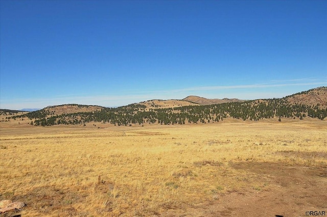 mountain view with a rural view