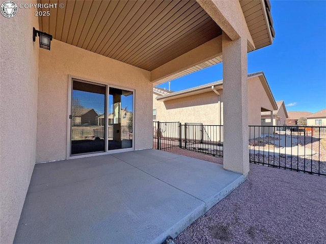 view of patio / terrace with fence