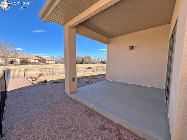 view of patio / terrace with a fenced backyard