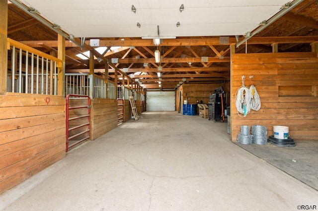 view of horse barn