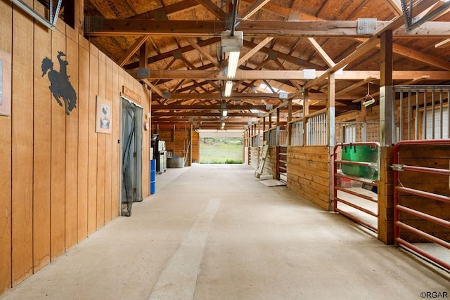 view of horse barn