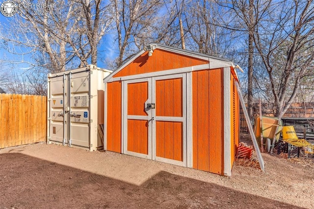 view of outbuilding