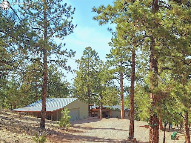 575 Wykagyl Rd, Westcliffe, CO 81252 - view of yard featuring driveway and a detached garage