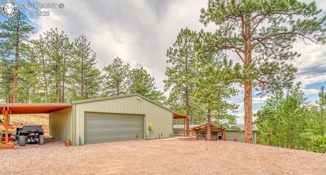 575 Wykagyl Rd, Westcliffe, CO 81252 - garage with a garage and dirt driveway