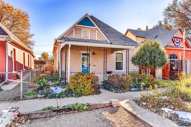 view of front of home featuring a porch