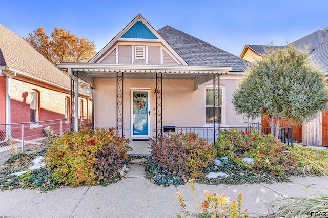 view of front of home with a porch