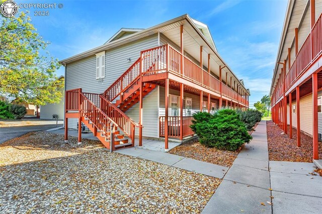 exterior space featuring a deck