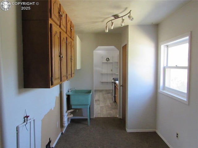 855 Ernest Ave, Westcliffe, CO 81252 - hall with arched walkways and carpet