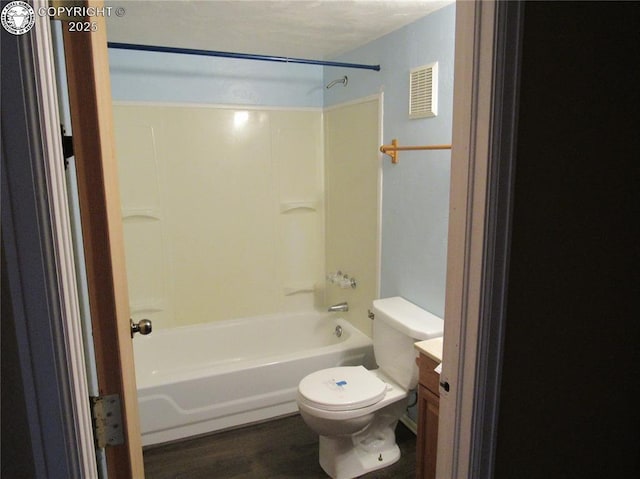 855 Ernest Ave, Westcliffe, CO 81252 - full bathroom featuring bathing tub / shower combination, vanity, and wood finished floors