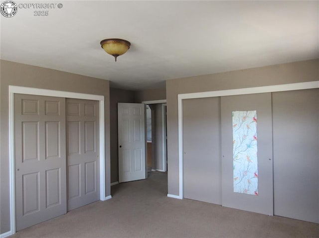 855 Ernest Ave, Westcliffe, CO 81252 - unfurnished bedroom with light carpet and multiple closets