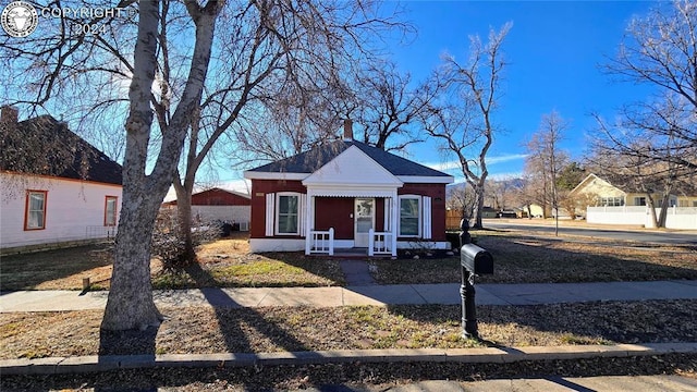 view of bungalow-style house