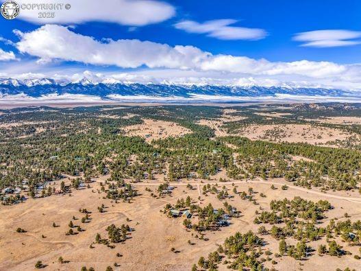 aerial view featuring a mountain view