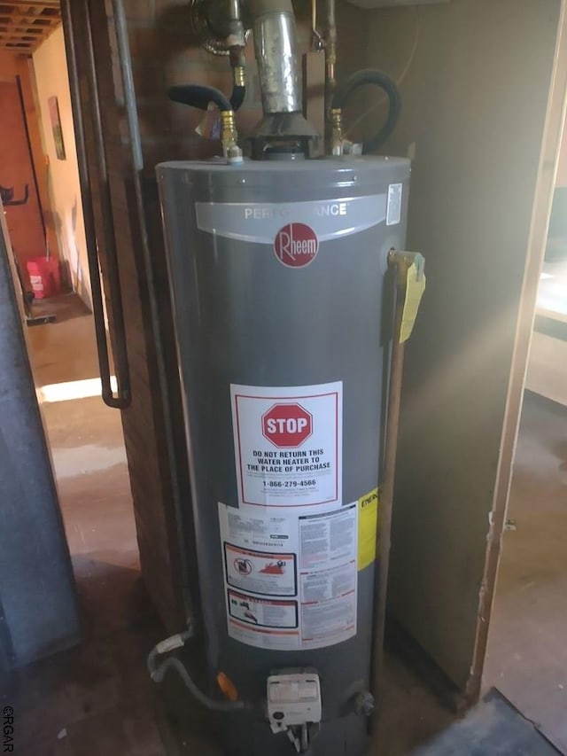 utilities featuring water heater