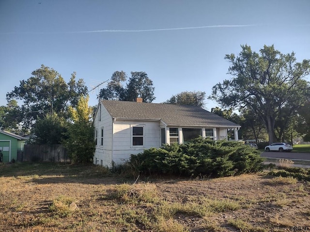 view of side of property