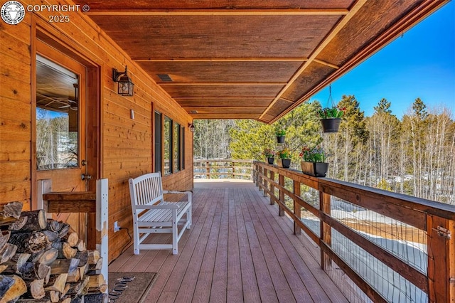 view of wooden terrace