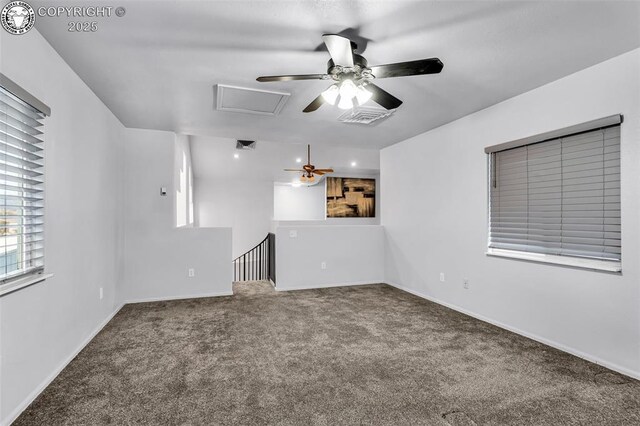 855 5th St, Penrose, CO 81240 - spare room with carpet, a ceiling fan, and baseboards