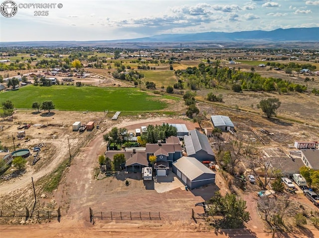 855 5th St, Penrose, CO 81240 - aerial view of property and surrounding area with mountains and rural landscape