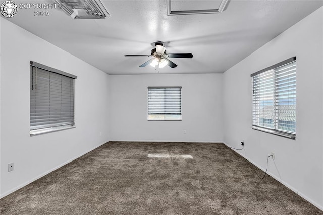 855 5th St, Penrose, CO 81240 - unfurnished room featuring carpet floors, ceiling fan, and baseboards