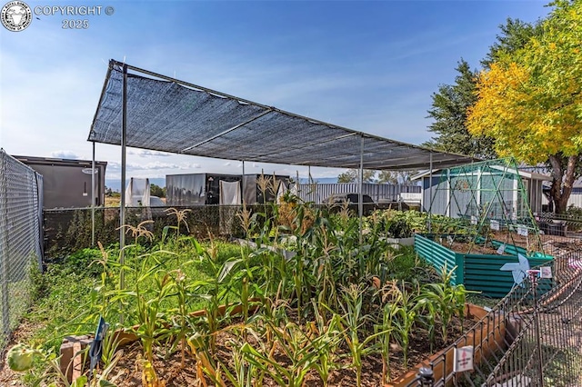 855 5th St, Penrose, CO 81240 - view of patio / terrace with a garden and fence