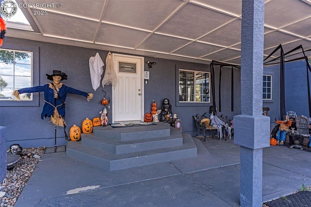 855 5th St, Penrose, CO 81240 - property entrance featuring stucco siding