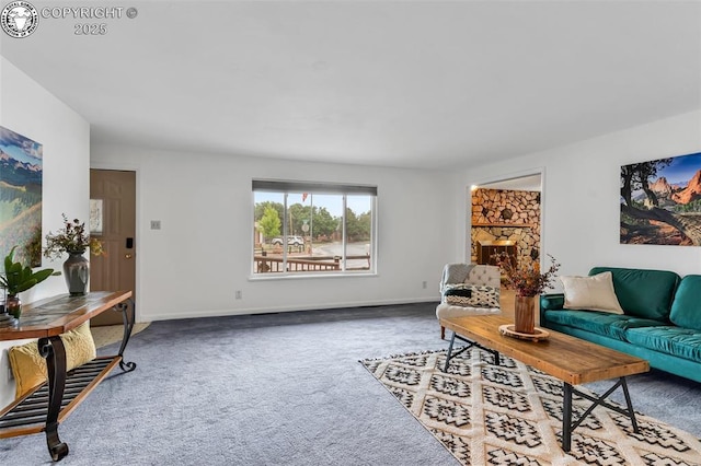 1035 Ohio Ave, Canon City, CO 81212 - living room featuring carpet floors and baseboards