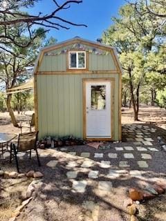 view of shed