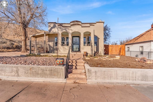 view of front of home with a porch