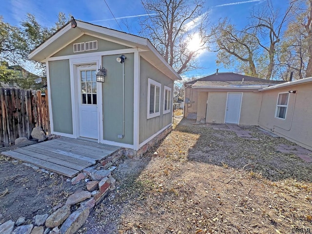 view of outbuilding