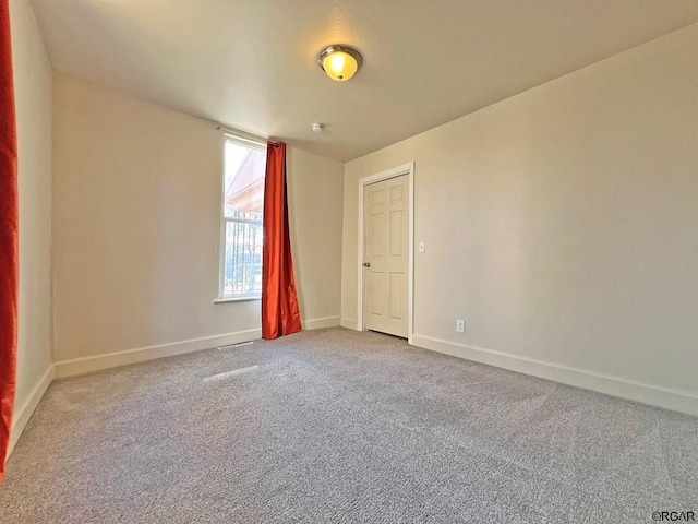 view of carpeted empty room