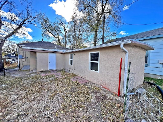 view of back of property