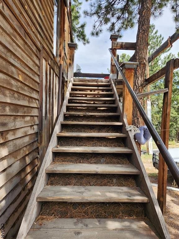 view of staircase