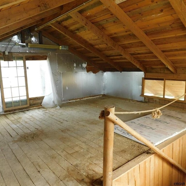 view of attic