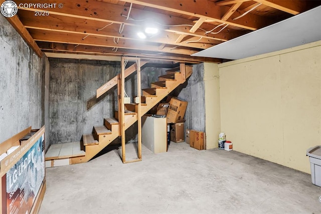 925 2nd St, Penrose, CO 81240 - unfinished below grade area featuring stairs