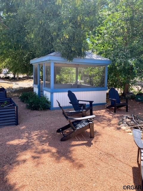 view of home's community with a gazebo