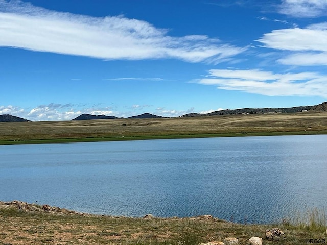 property view of water with a mountain view