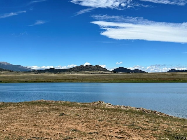 property view of water with a mountain view