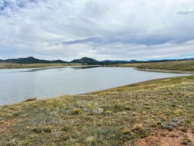 view of water feature featuring a mountain view