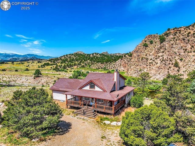 161 Shannon Rd, Cotopaxi, CO 81223 - view from above of property with mountains
