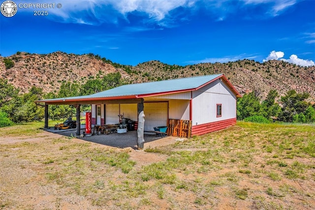 161 Shannon Rd, Cotopaxi, CO 81223 - view of pole building featuring a mountain view