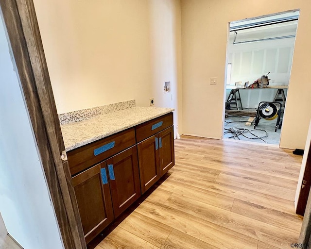 hallway featuring light hardwood / wood-style floors