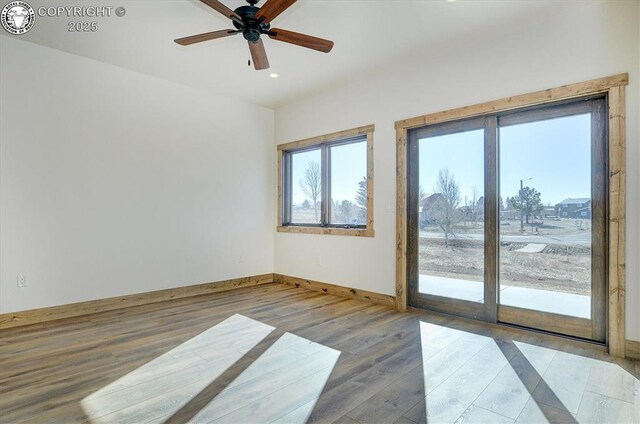 202 Fox Run, Westcliffe, CO 81252 - living area featuring light wood-style flooring and a ceiling fan