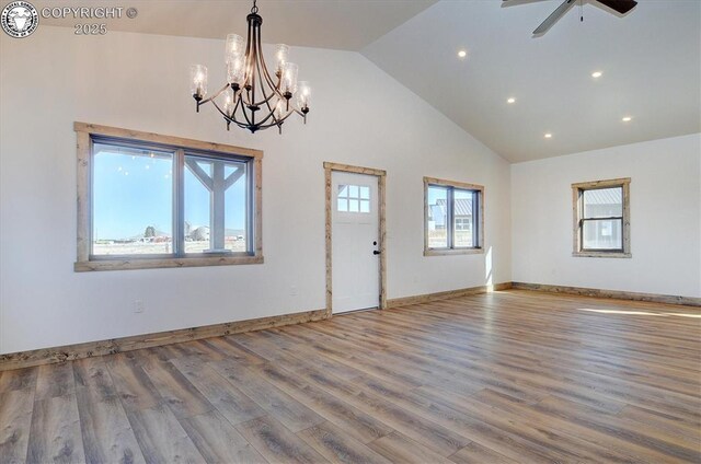 202 Fox Run, Westcliffe, CO 81252 - unfurnished room with ceiling fan and wood finished floors