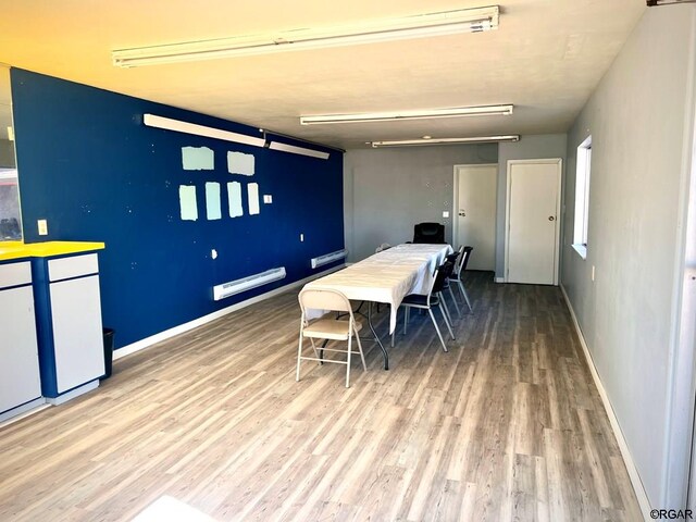 dining room featuring hardwood / wood-style flooring