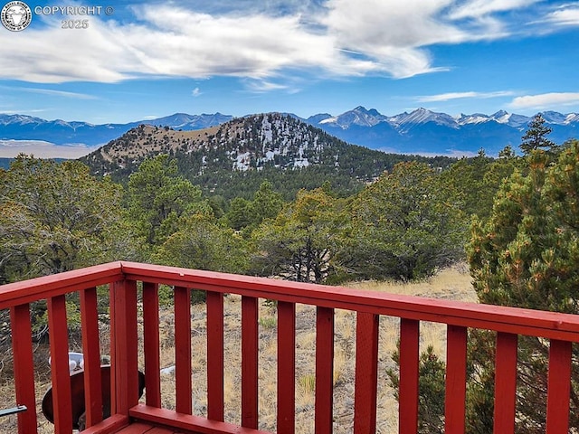 297 S Matterhorn Cir, Westcliffe, CO 81252 - mountain view featuring a forest view