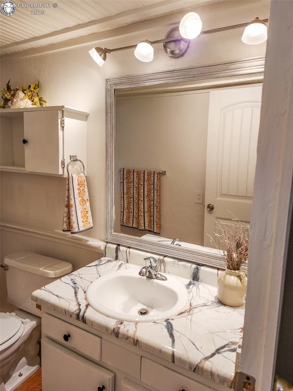 600 Raintree Blvd Unit 99, Canon City, CO 81212 - bathroom with vanity and wood ceiling