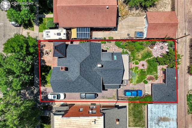 417 Greenwood Ave, Canon City, CO 81212 - aerial overview of property's location featuring property parcel outlined