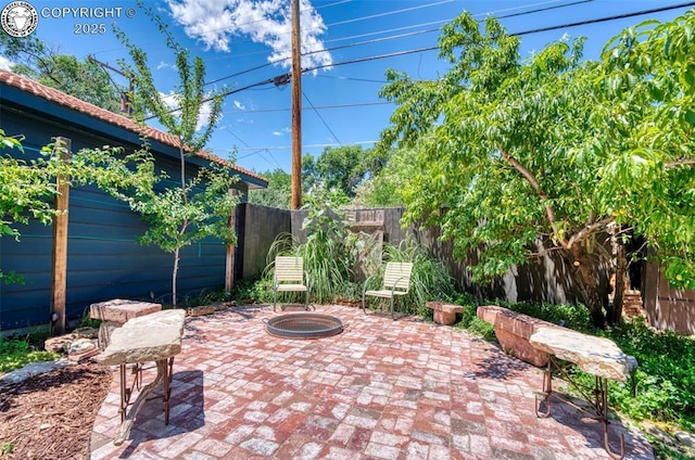 417 Greenwood Ave, Canon City, CO 81212 - fenced backyard with a patio area