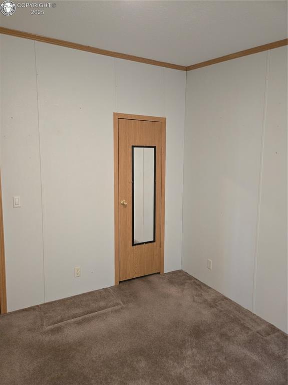 213 Indian Hills Rd, Florence, CO 81226 - spare room with carpet and crown molding