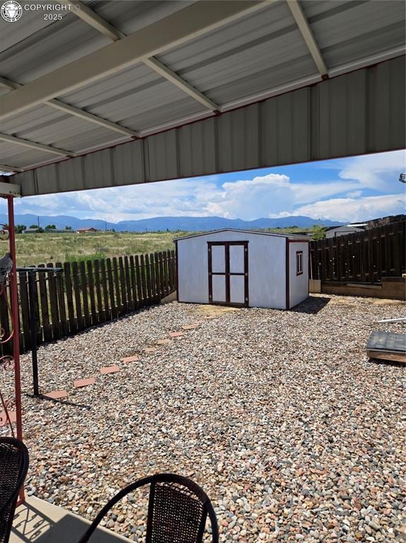 213 Indian Hills Rd, Florence, CO 81226 - view of shed featuring a mountain view